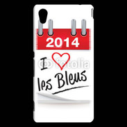 Coque Sony Xperia M4 Aqua J'aime les bleus 2014