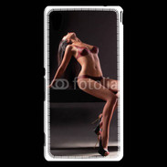 Coque Sony Xperia M4 Aqua Body painting Femme