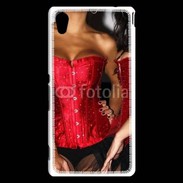 Coque Sony Xperia M4 Aqua Belles et sexy en noir et rouge