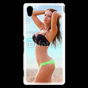 Coque Sony Xperia M4 Aqua Belle femme à la plage 10