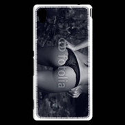 Coque Sony Xperia M4 Aqua Belle fesse en noir et blanc 15
