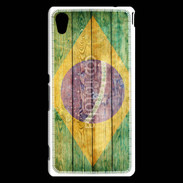 Coque Sony Xperia M4 Aqua Drapeau Brésil Grunge 510