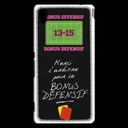 Coque Sony Xperia M4 Aqua Merci l'arbitre Bonus offensif-défensif Noir