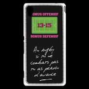 Coque Sony Xperia M4 Aqua Le combat Bonus offensif-défensif Noir