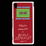 Coque Sony Xperia M4 Aqua Mêlée relevée Bonus offensif-défensif Rouge