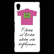 Coque Sony Xperia M4 Aqua Mère de rugbyman Bonus offensif-défensif Blanc