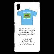 Coque Sony Xperia M4 Aqua Moi je l'ai élevé Bonus offensif-défensif Blanc 2