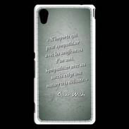 Coque Sony Xperia M4 Aqua Sympathiser Vert Citation Oscar Wilde