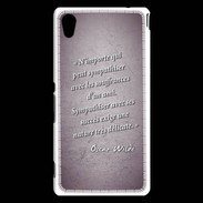 Coque Sony Xperia M4 Aqua Sympathiser Violet Citation Oscar Wilde