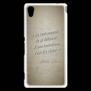 Coque Sony Xperia M4 Aqua Tentation Sepia Citation Oscar Wilde