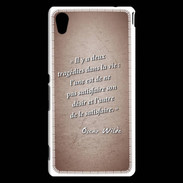 Coque Sony Xperia M4 Aqua Tragédie Rouge Citation Oscar Wilde