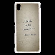 Coque Sony Xperia M4 Aqua Aimer Sepia Citation Oscar Wilde