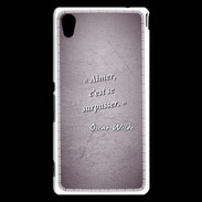 Coque Sony Xperia M4 Aqua Aimer Violet Citation Oscar Wilde