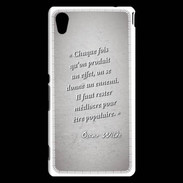 Coque Sony Xperia M4 Aqua Chaque fois Gris Citation Oscar Wilde