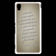 Coque Sony Xperia M4 Aqua Homme animal Sepia Citation Oscar Wilde