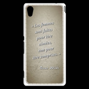 Coque Sony Xperia M4 Aqua Femmes comprises Sepia Citation Oscar Wilde