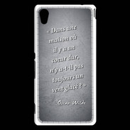 Coque Sony Xperia M4 Aqua Maison coeur Noir Citation Oscar Wilde