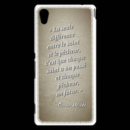 Coque Sony Xperia M4 Aqua Saint pêcheur Sepia Citation Oscar Wilde
