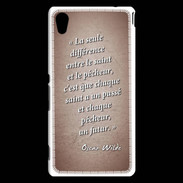 Coque Sony Xperia M4 Aqua Saint pêcheur Rouge Citation Oscar Wilde