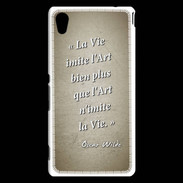 Coque Sony Xperia M4 Aqua Vie art Sepia Citation Oscar Wilde