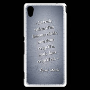 Coque Sony Xperia M4 Aqua Vraie valeur Bleu Citation Oscar Wilde