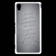 Coque Sony Xperia M4 Aqua Vraie valeur Noir Citation Oscar Wilde