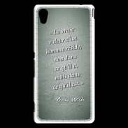 Coque Sony Xperia M4 Aqua Vraie valeur Vert Citation Oscar Wilde