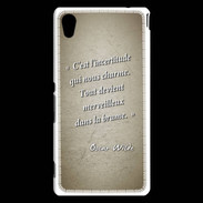 Coque Sony Xperia M4 Aqua Incertitude amour Sepia Citation Oscar Wilde