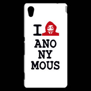 Coque Sony Xperia M4 Aqua I love anonymous