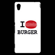 Coque Sony Xperia M4 Aqua I love Burger