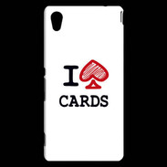 Coque Sony Xperia M4 Aqua I love Cards spade