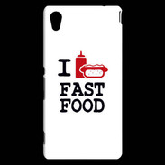 Coque Sony Xperia M4 Aqua I love Fast Food