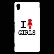 Coque Sony Xperia M4 Aqua I love Girl