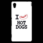Coque Sony Xperia M4 Aqua I love Hot Dogs