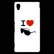Coque Sony Xperia M4 Aqua I love Lunette Fun 2