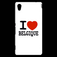 Coque Sony Xperia M4 Aqua I love Belgique