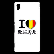 Coque Sony Xperia M4 Aqua I love Belgique 2