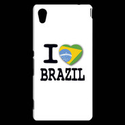 Coque Sony Xperia M4 Aqua I love Brazil 2