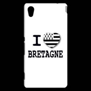 Coque Sony Xperia M4 Aqua I love Bretagne 3