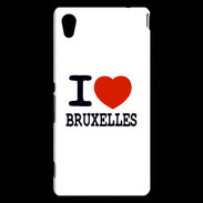 Coque Sony Xperia M4 Aqua I love Bruxelles