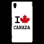 Coque Sony Xperia M4 Aqua I love Canada 2