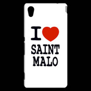Coque Sony Xperia M4 Aqua I love Saint Malo
