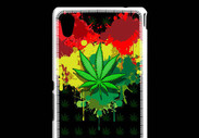 Coque Sony Xperia M4 Aqua Feuille de cannabis et cœur Rasta