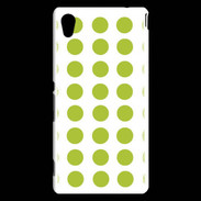 Coque Sony Xperia M4 Aqua pois vert clair