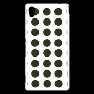 Coque Sony Xperia M4 Aqua pois vert foncé
