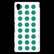 Coque Sony Xperia M4 Aqua pois vert d'eau