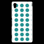 Coque Sony Xperia M4 Aqua pois bleu clair