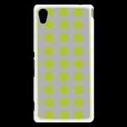 Coque Sony Xperia M4 Aqua pois gris & vert