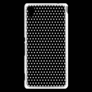 Coque Sony Xperia M4 Aqua pois noir & blanc