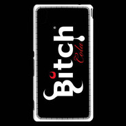 Coque Sony Xperia M4 Aqua Bitch Cola fond noir